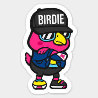 Cool Birdie Sticker