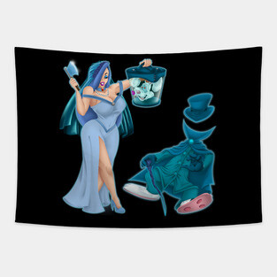 Haunted Couple Tapestry