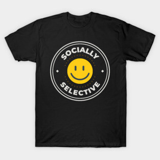 Socially selective logo for introvert T-Shirt