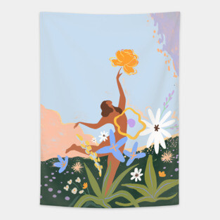 Spring Dance Tapestry