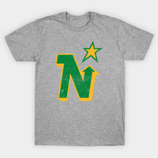 Minnesota North Stars --  Faded/Distressed Style T-Shirt