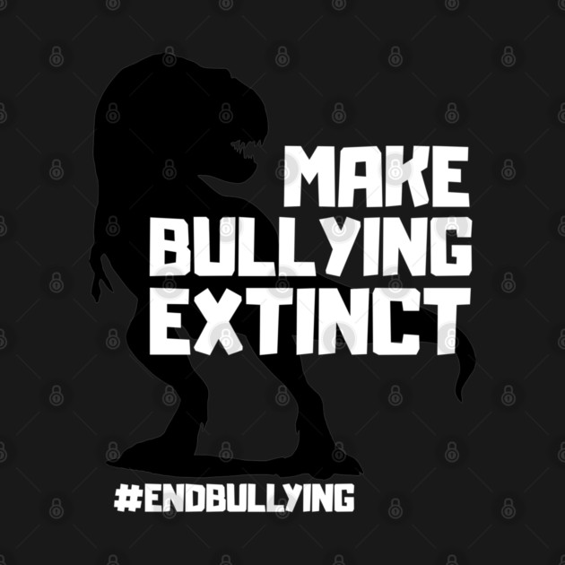 Make Bullying Extinct Unity Day Anti Bullying Orange Dinosaur by Tshirtiz