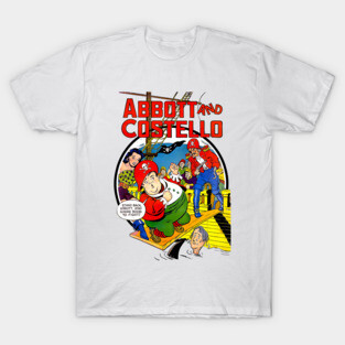 Abbott and Costello Vintage Comic Pirate Style Comedy Tee T-Shirt