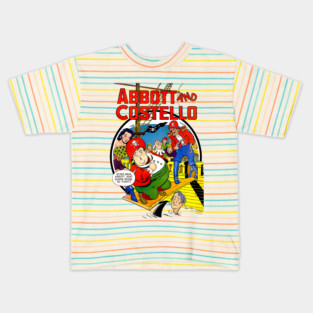 Abbott and Costello Vintage Comic Pirate Style Comedy Tee Kids T-Shirt