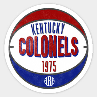Defunct Kentucky Colonels ABA Basketball Champs 1975 Sticker