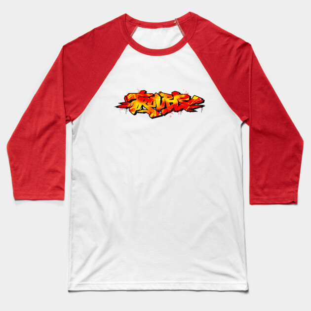 Graffiti trouble Baseball T-Shirt by DOSER