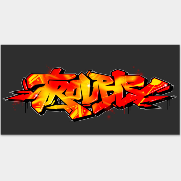 Graffiti trouble Wall Art by DOSER