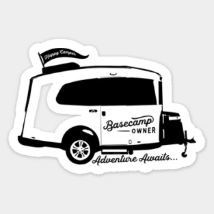 Happy Camper Basecamp Adventure Awaits! Magnet