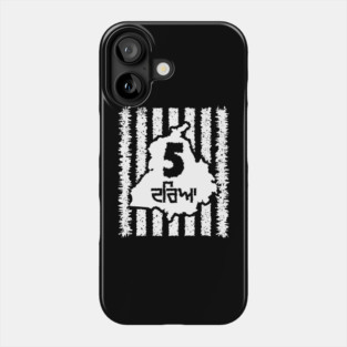 Punjab - five rivers - White Phone Case