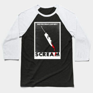 Scream Scary Movie Baseball T-Shirt