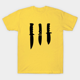 Black Survival Knives T-Shirt