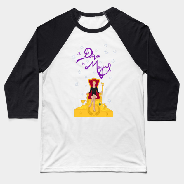 A Diva is Magical Baseball T-Shirt by GymCastic