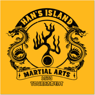 Han's Island Martial arts tournament Posters and Art