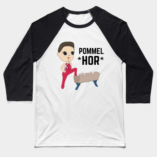 Pommel Hor Baseball T-Shirt by GymCastic