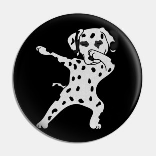 Cute Dabbing Dalmatian dog Dab Dance Gift dots Pin