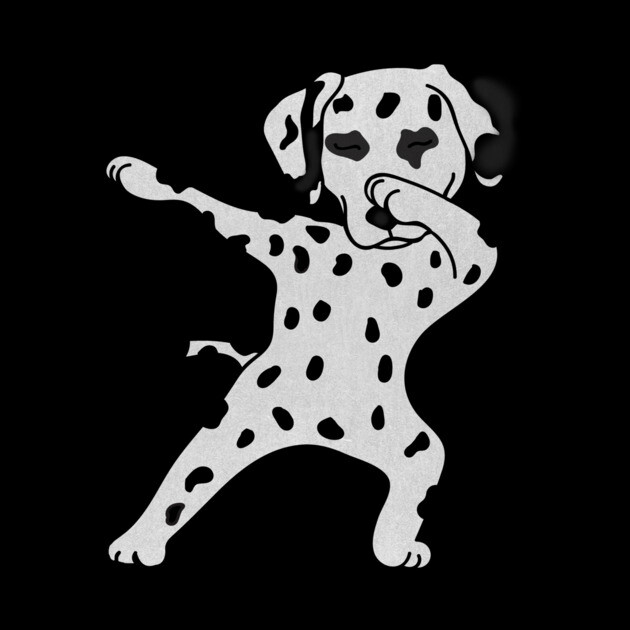 Cute Dabbing Dalmatian dog Dab Dance Gift dots by logiamerch
