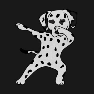 Cute Dabbing Dalmatian dog Dab Dance Gift dots T-Shirt