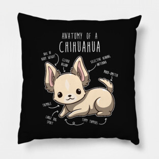 Chihuahua Anatomy Pillow