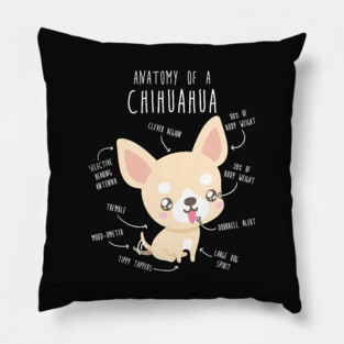 Chihuahua Anatomy Pillow