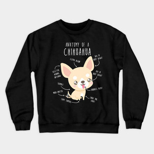 Chihuahua Anatomy Crewneck Sweatshirt
