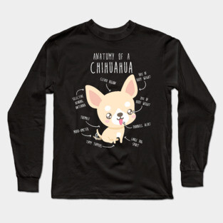 Chihuahua Anatomy Long Sleeve T-Shirt
