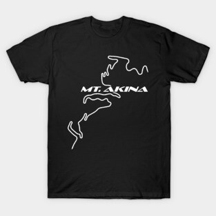 Mt. Akina Track Map (White) T-Shirt