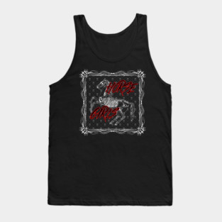 Skeletal Horse Girls Tank Top