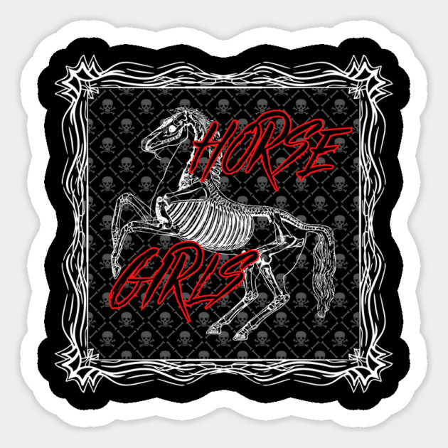 Skeletal Horse Girls Sticker by Horse Girls