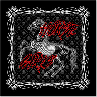Skeletal Horse Girls Posters and Art