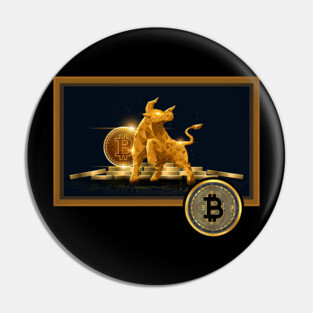 Bitcoin Bull Pin