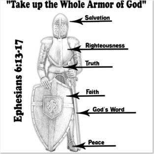 The Whole Armor of God Ephesians 6:13-17 Posters and Art