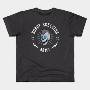 Robot Skeleton Army Kids T-Shirt