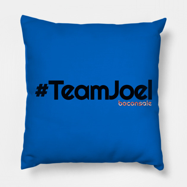 Team Joel + Baconsale Pillow by baconsale