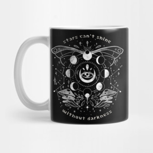 Stars Can't Shine Without Darkness - Mystic Stars Quote Gift Mug