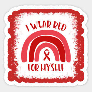 Red Ribbon Week Rainbow Awareness Anti Drug Magnet