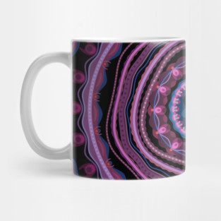 Blue Pink Lilac Mandala Mug
