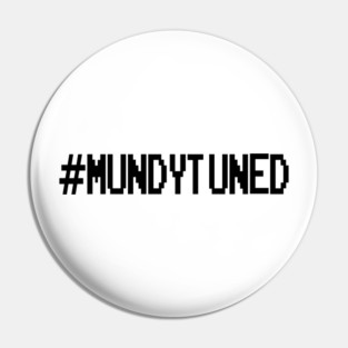 #MundyTuned Black Logo Pin