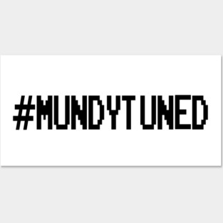 #MundyTuned Black Logo Posters and Art