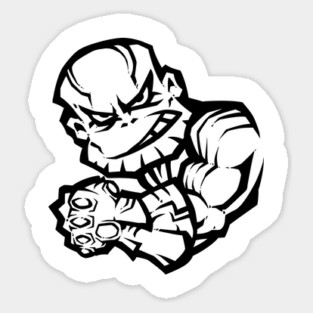 Infinity Stones Club (Black Print) Sticker