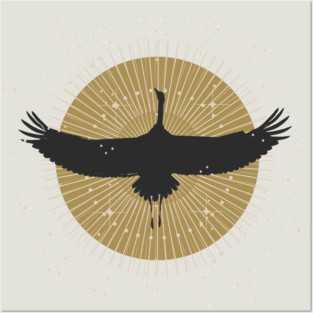 Sun Crane Posters and Art