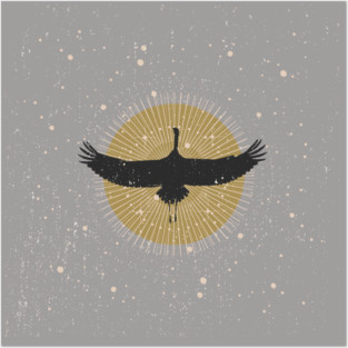 Sun Crane Posters and Art