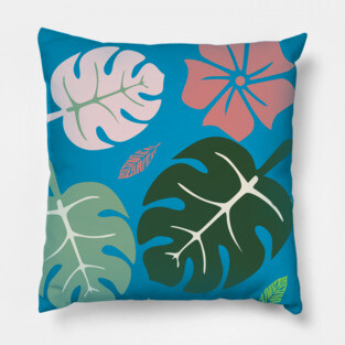 Tropical leaves Pillow