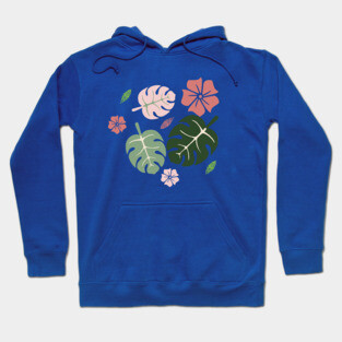 Tropical leaves Hoodie