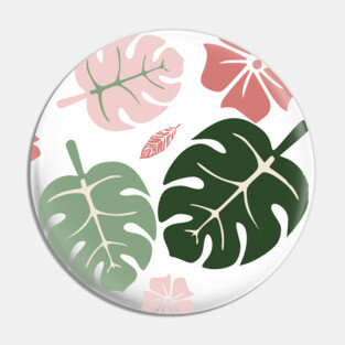 Tropical leaves Pin