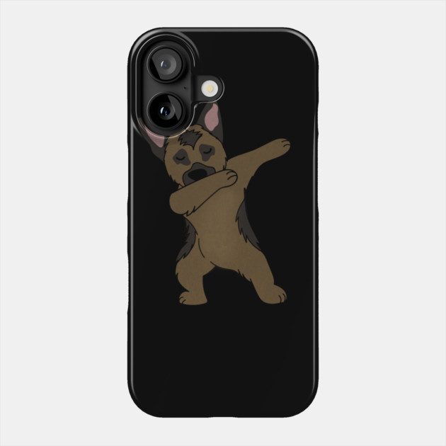German Shepherd Dab Dance Funny Dabbing Phone Case by logiamerch