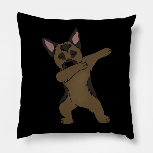 German Shepherd Dab Dance Funny Dabbing Pillow by logiamerch