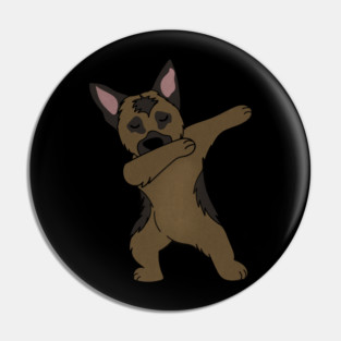 German Shepherd Dab Dance Funny Dabbing Pin