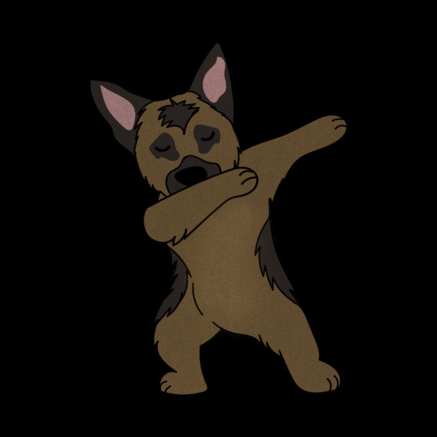German Shepherd Dab Dance Funny Dabbing by logiamerch