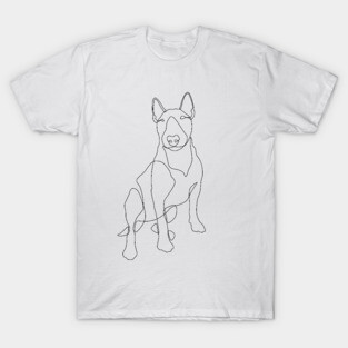 Bull Terrier Line Art T-Shirt