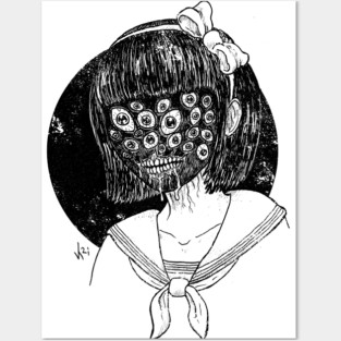 20 Eyes (Black Print) Posters and Art